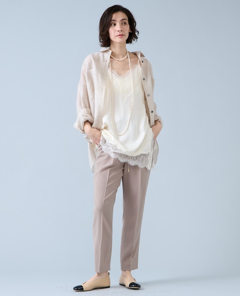 シアーオーバーシャツ 詳細画像 ライトベージュ 5