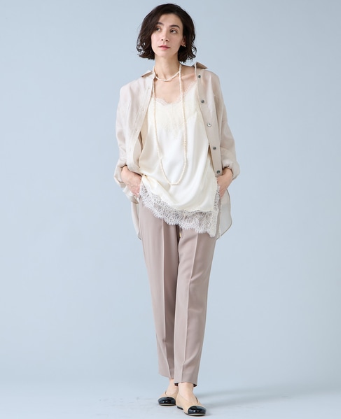 シアーオーバーシャツ 詳細画像 ライトベージュ 6