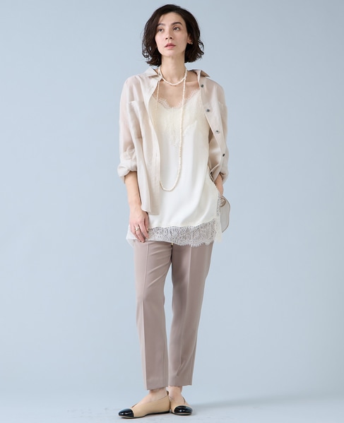 シアーオーバーシャツ 詳細画像 ライトベージュ 7