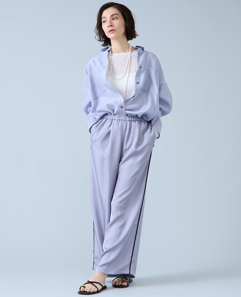 シアーオーバーシャツ 詳細画像 サックス 4