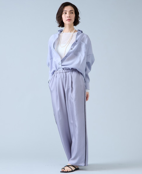 シアーオーバーシャツ 詳細画像 サックス 5