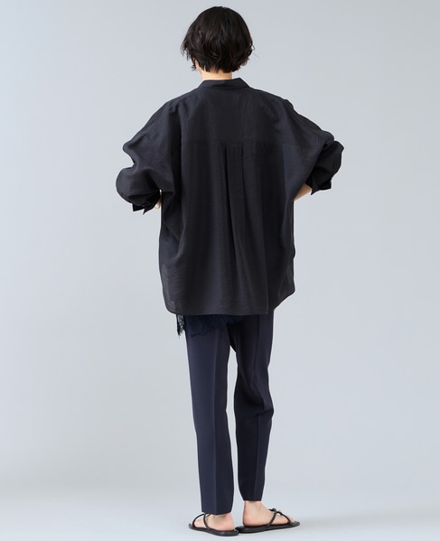 シアーオーバーシャツ 詳細画像 ブラック 5
