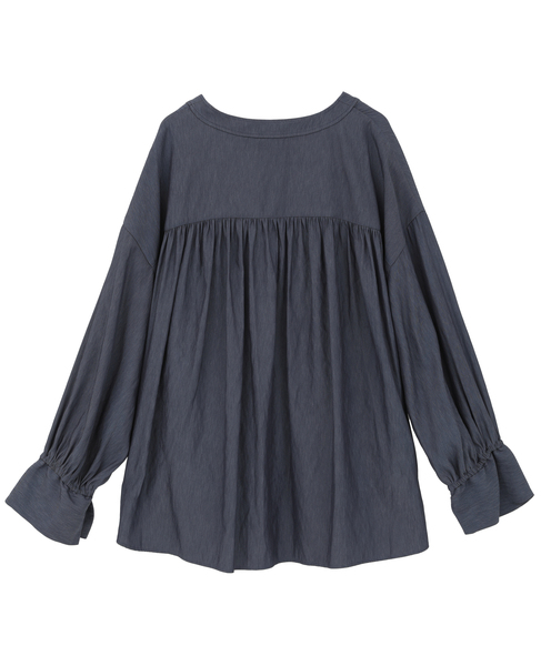 Vカラーブラウス 詳細画像 ネイビー 10