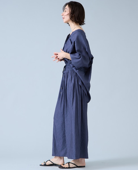 Vカラーブラウス 詳細画像 ネイビー 6