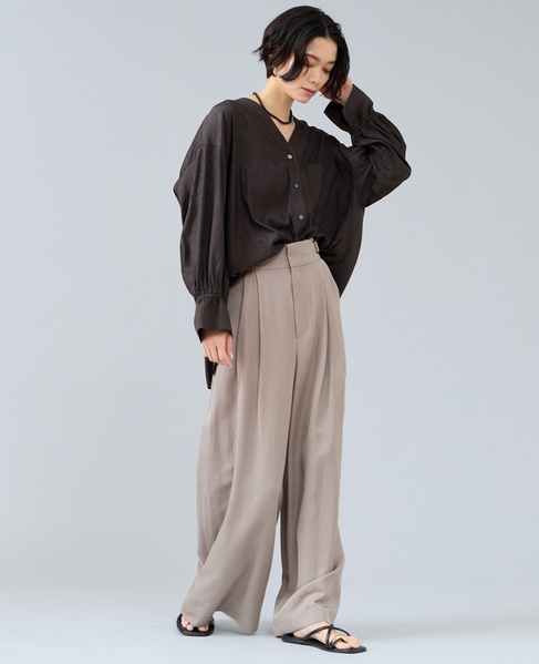 Vカラーブラウス 詳細画像 スミクロ 10