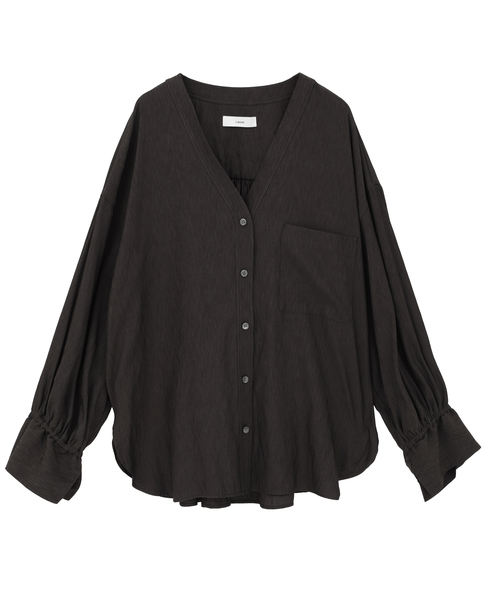 Vカラーブラウス 詳細画像 スミクロ 11