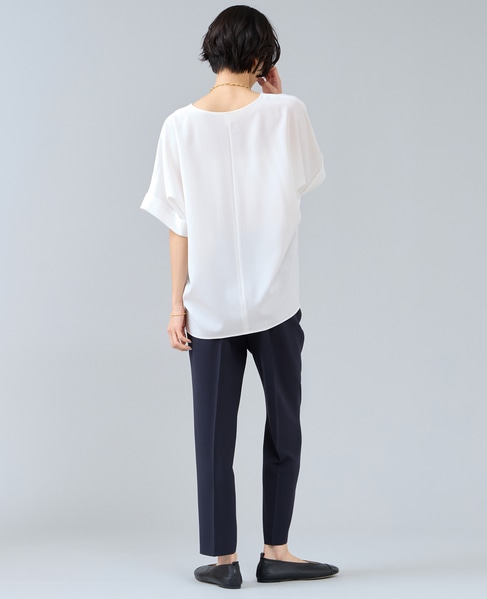 キーネックブラウス 詳細画像 ホワイト 5