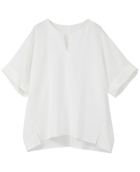 キーネックブラウス 詳細画像 ホワイト 7