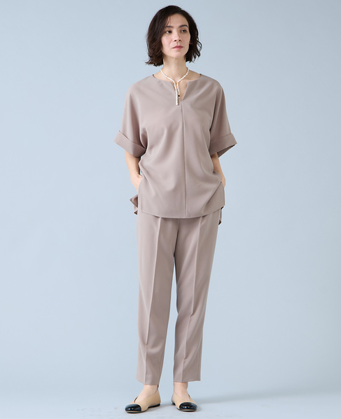 キーネックブラウス 詳細画像 モカ 3