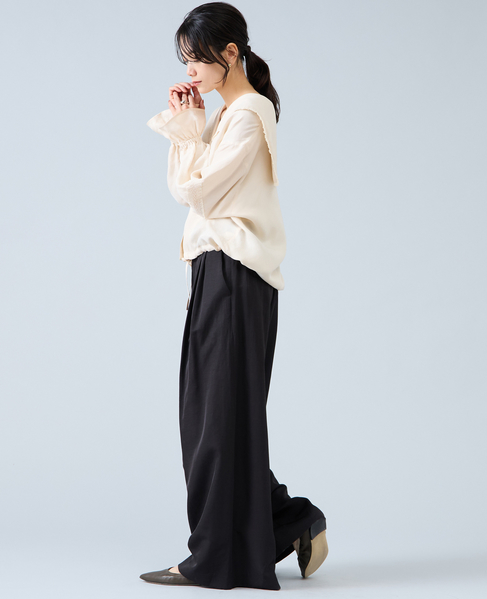 セーラーカラーブラウス 詳細画像 アイボリー 4