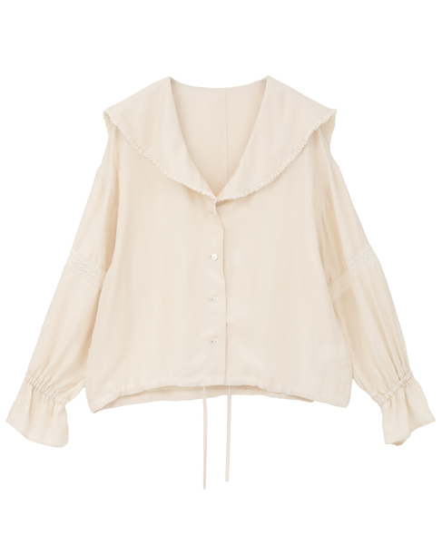 セーラーカラーブラウス 詳細画像 アイボリー 6