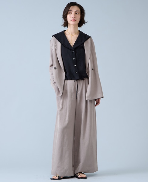 セーラーカラーブラウス 詳細画像 ブラック 9