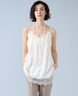 レーストリムキャミソール