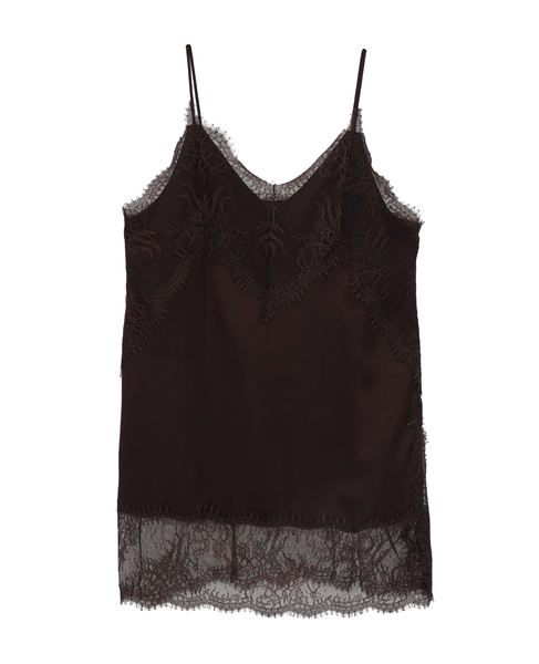 レーストリムキャミソール