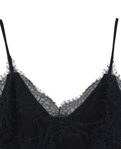 レーストリムキャミソール 詳細画像 ネイビー2 3