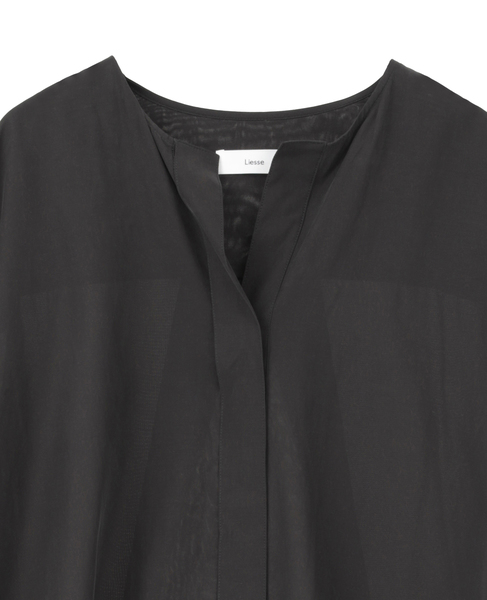 フリルスリーブスキッパーブラウス 詳細画像 ブラック 7