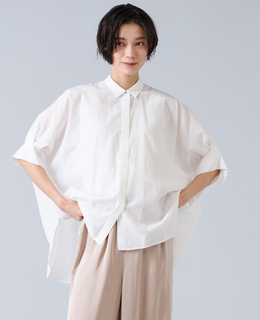 オーガニックコットンワイドシャツ