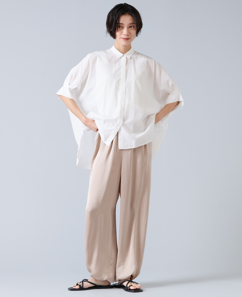 オーガニックコットンワイドシャツ 詳細画像 ホワイト 2