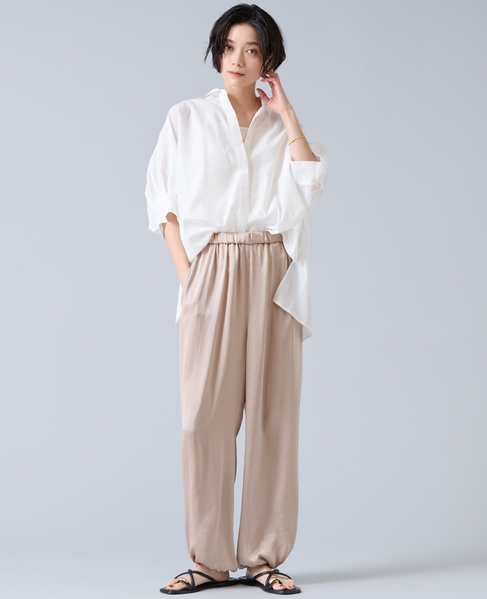 オーガニックコットンワイドシャツ 詳細画像 ホワイト 3