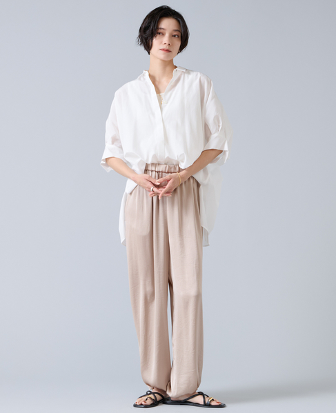 オーガニックコットンワイドシャツ 詳細画像 ホワイト 5