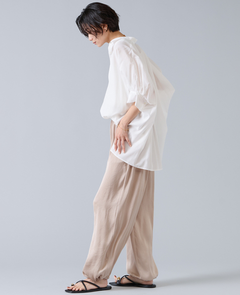 オーガニックコットンワイドシャツ 詳細画像 ホワイト 8