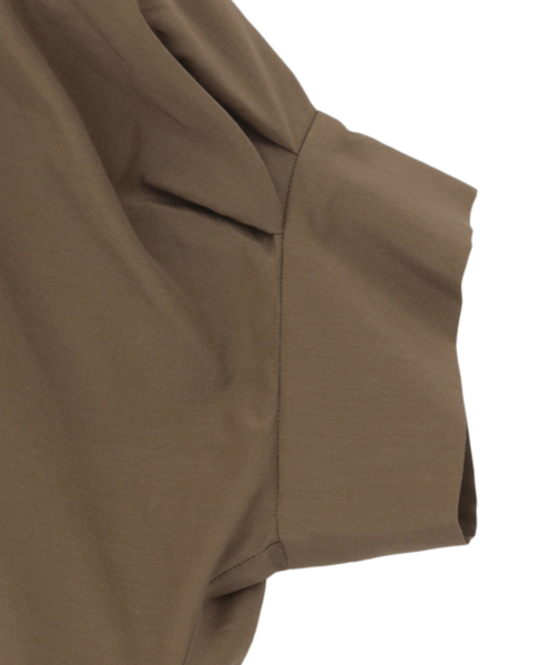 オーガニックコットンワイドシャツ 詳細画像 ブラウン 11