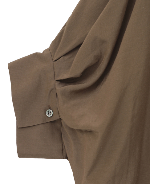 オーガニックコットンワイドシャツ 詳細画像 ブラウン 12