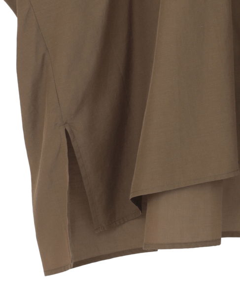 オーガニックコットンワイドシャツ 詳細画像 ブラウン 13