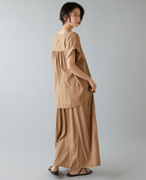 フレンチスリーブギャザーブラウス 詳細画像 キャメル 6