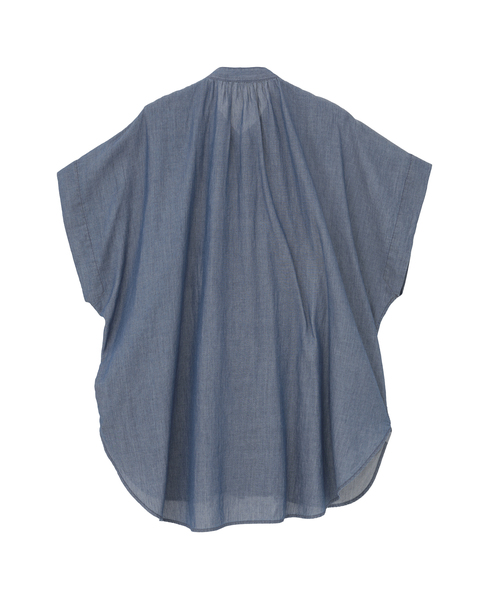 シアーデニムフリルブラウス 詳細画像 ネイビー 6