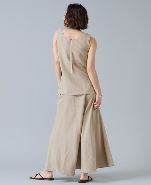 レーヨン/リネンノースリーブプルオーバー 詳細画像 ベージュ 5