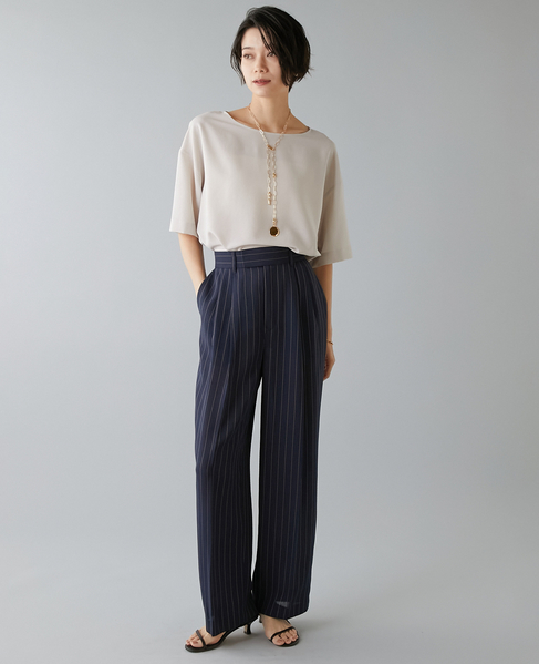 ジョーゼットTブラウス 詳細画像 ベージュ 3