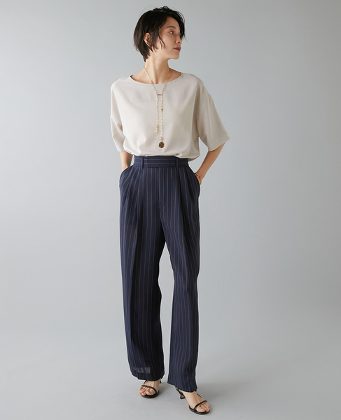 ジョーゼットTブラウス 詳細画像 ベージュ 4