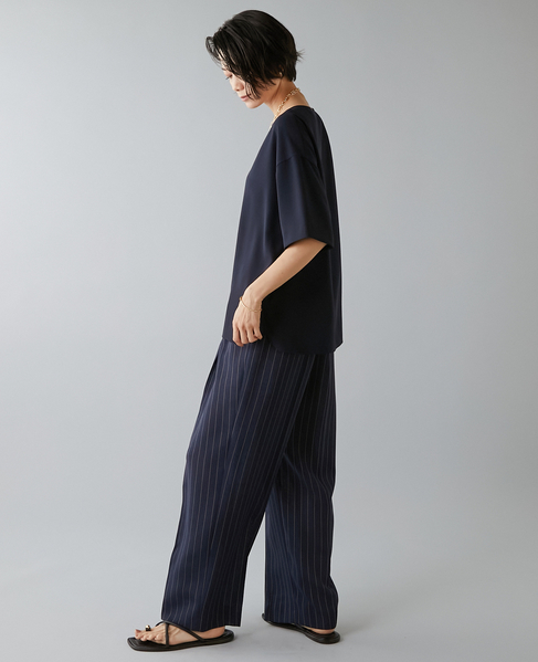 ジョーゼットTブラウス 詳細画像 ネイビー 6