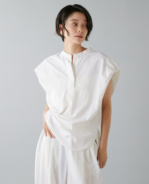 高機能素材スキッパーシャツ 詳細画像 ホワイト 1