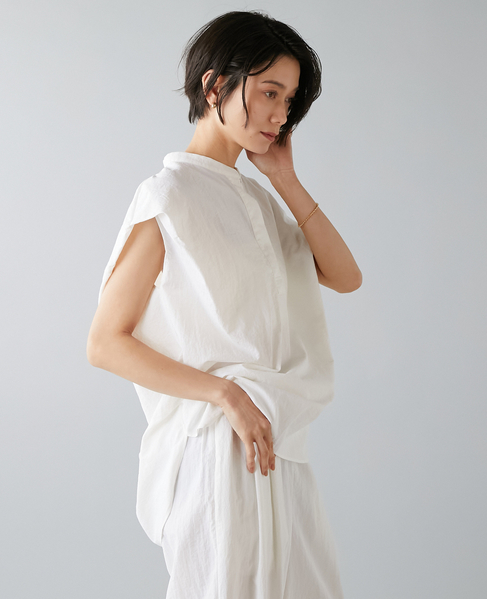 高機能素材スキッパーシャツ 詳細画像 ホワイト 2