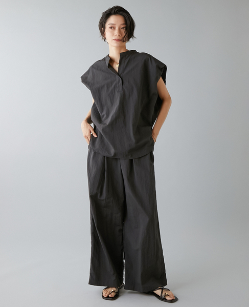 高機能素材スキッパーシャツ 詳細画像 チャコールグレー 3