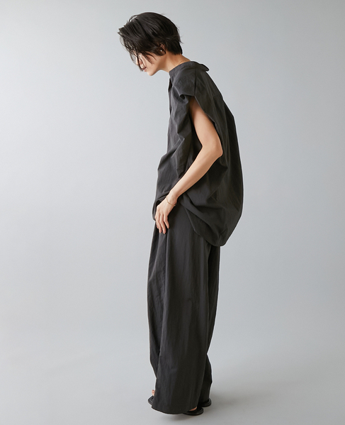 高機能素材スキッパーシャツ 詳細画像 チャコールグレー 5