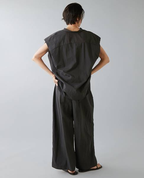 高機能素材スキッパーシャツ 詳細画像 チャコールグレー 6