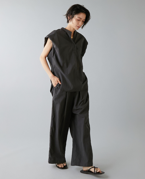 高機能素材スキッパーシャツ 詳細画像 チャコールグレー 7