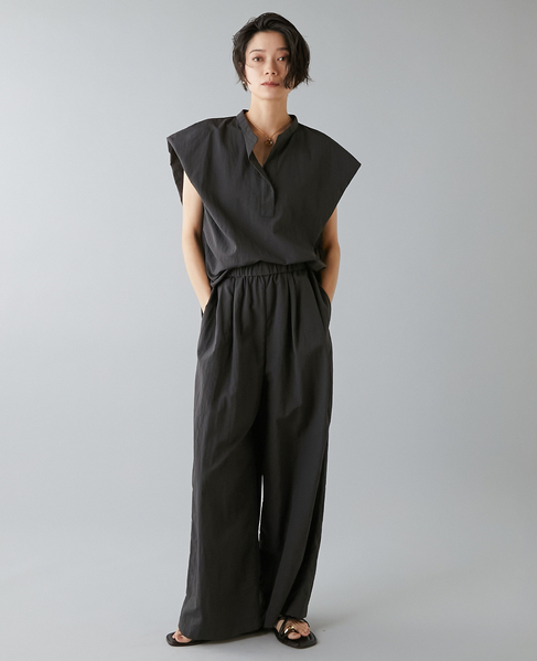 高機能素材スキッパーシャツ 詳細画像 チャコールグレー 8