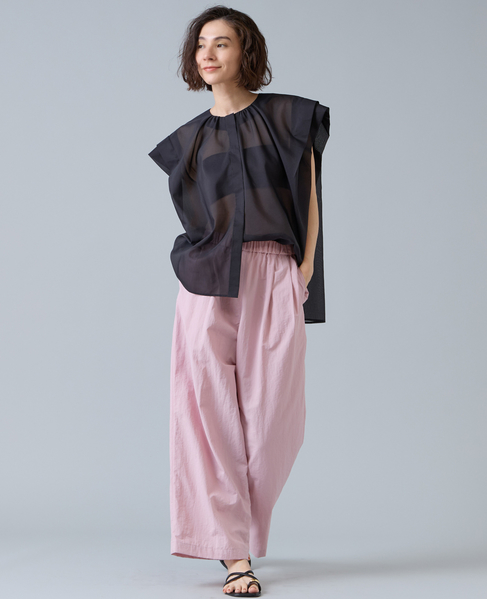 シアーフリルブラウス 詳細画像 ブラック 2