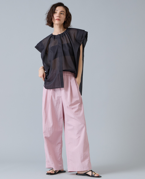 シアーフリルブラウス 詳細画像 ブラック 3