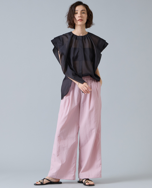 シアーフリルブラウス 詳細画像 ブラック 4