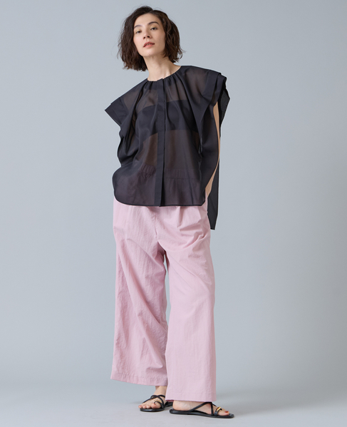 シアーフリルブラウス 詳細画像 ブラック 5