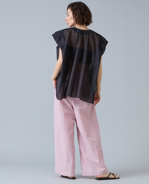 シアーフリルブラウス 詳細画像 ブラック 8