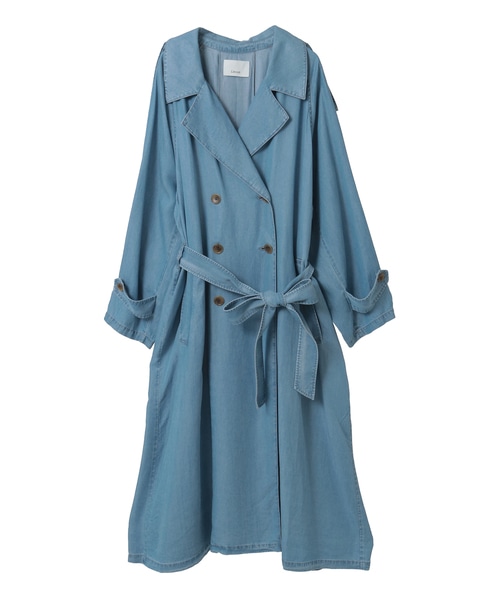 テンセルデニムAライントレンチコート 詳細画像 インディゴブルー 7