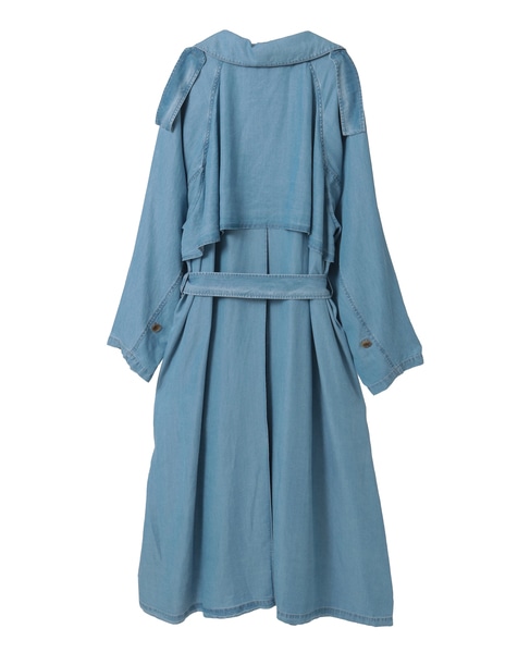 テンセルデニムAライントレンチコート 詳細画像 インディゴブルー 8