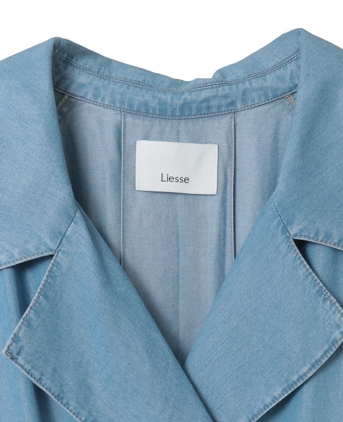 テンセルデニムAライントレンチコート 詳細画像 インディゴブルー 9