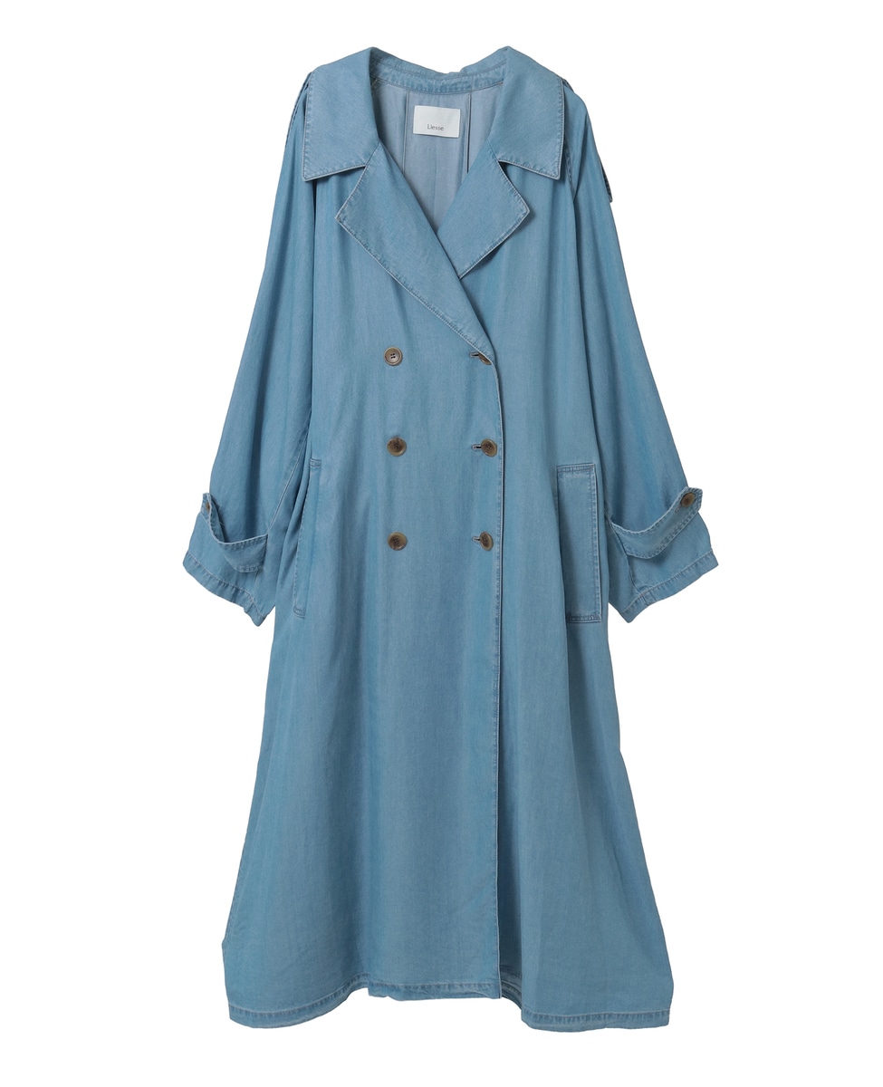 テンセルデニムAライントレンチコート｜Liesse（リエス）｜商品詳細